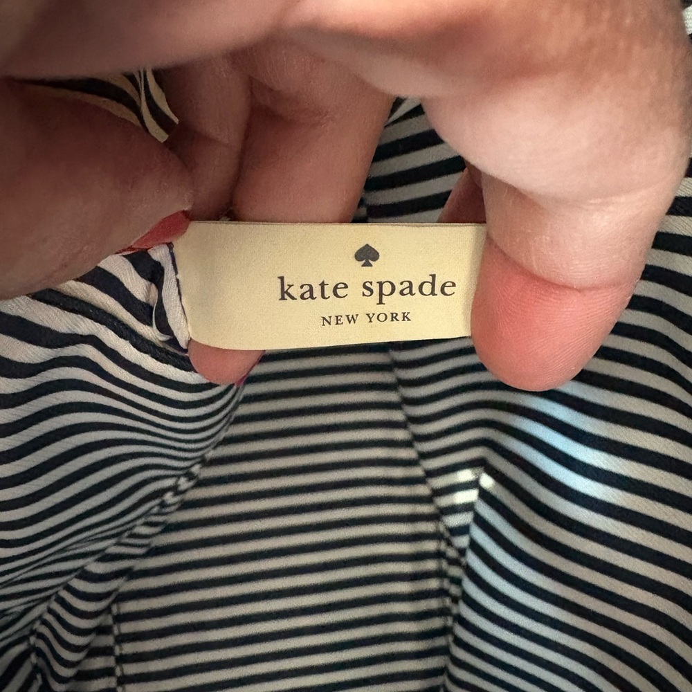 Kate Spade Cream and Blue Satchel with Structured Design - Picture 8 of 11